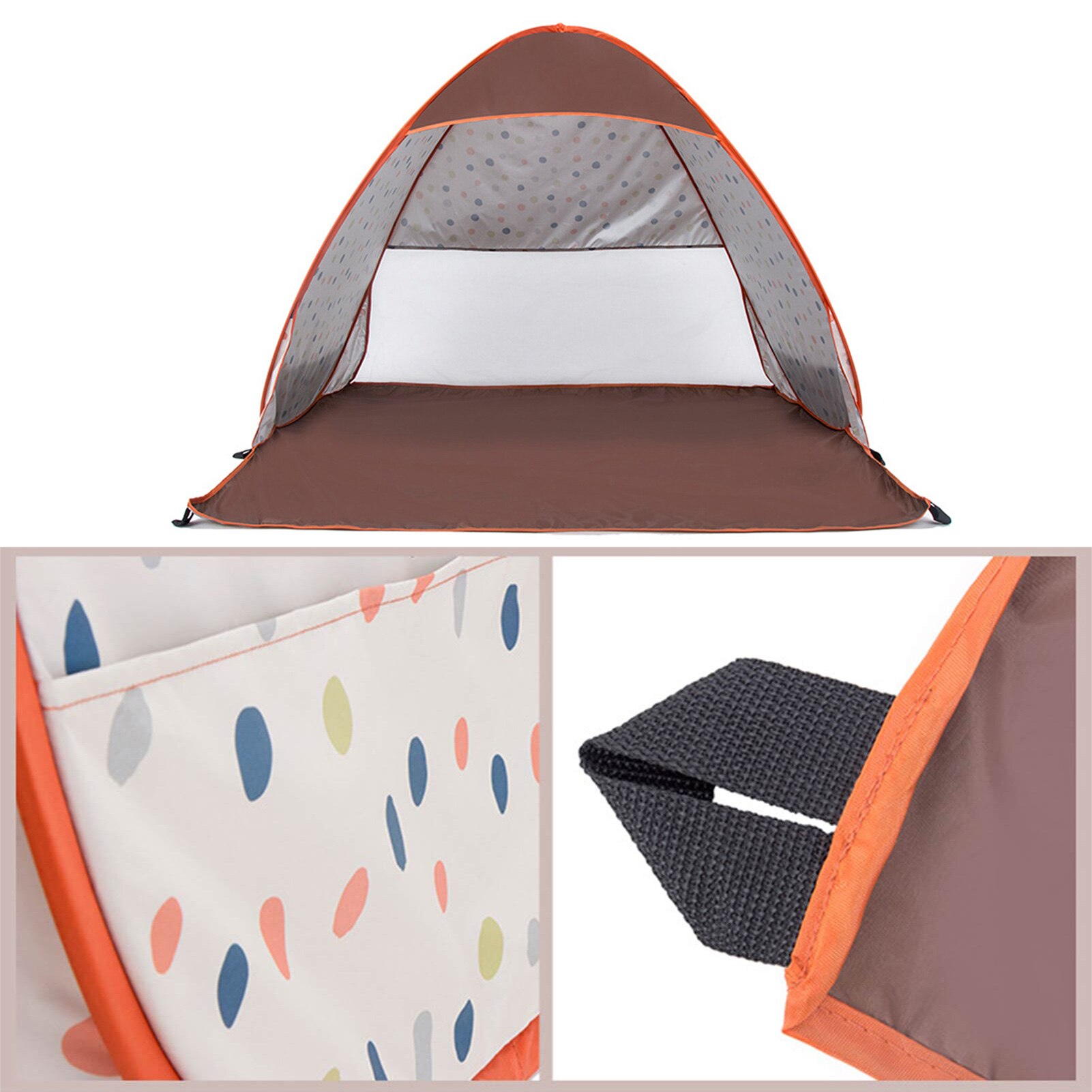 Cheap Goat Tents Beach Tent Outdoor Instant Pop up Open Tents Waterproof Anti UV Sun Shelter With Pegs UV Protection Camping Fishing Tent Tents 